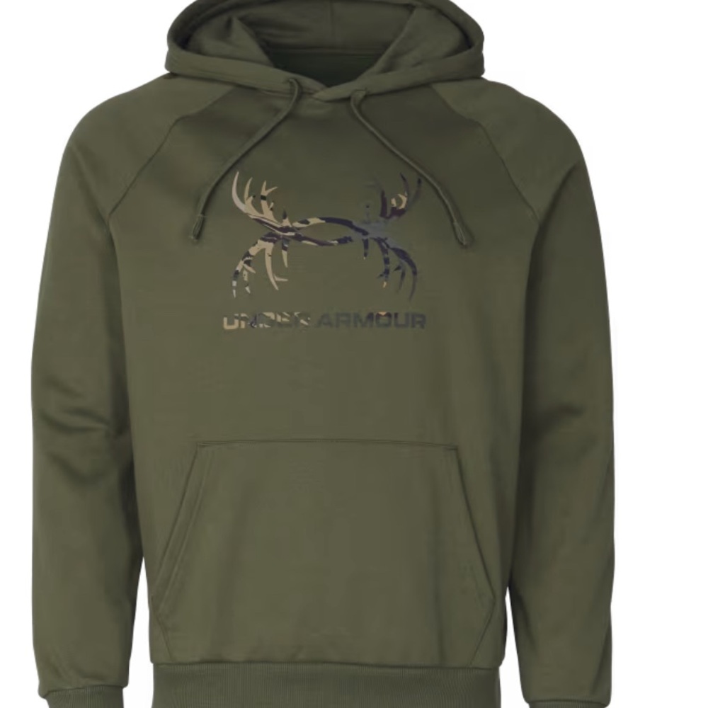 Under Armour Green Hoodie with Graphic Design